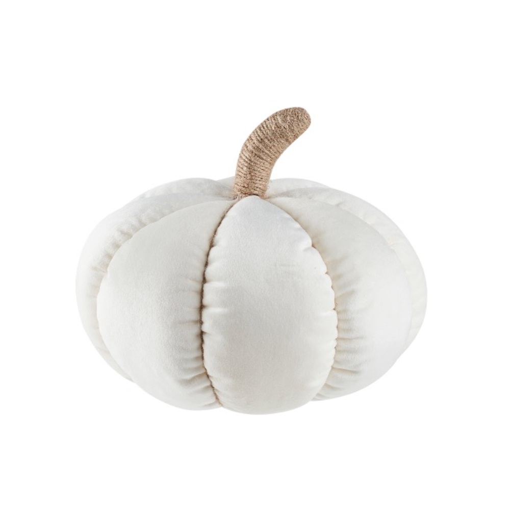 White‎ Plush Pumpkin Decor